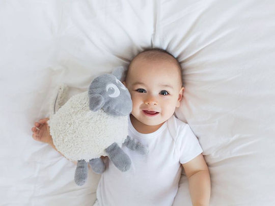 Sweet Dreamers Sleep Toy Ewan the Dream Sheep Grey made of Fabric with White Noise and Light for 0++ Months