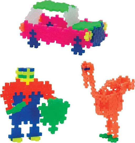Plus Plus Blocuri Neon Mix pentru 5-12 ani Ani 100buc