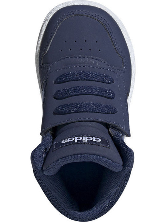 Hoops Mid 2 Αθλητικά Παιδικά Παπούτσια Μπάσκετ με Σκρατς Dark Blue / Blue / Cloud White