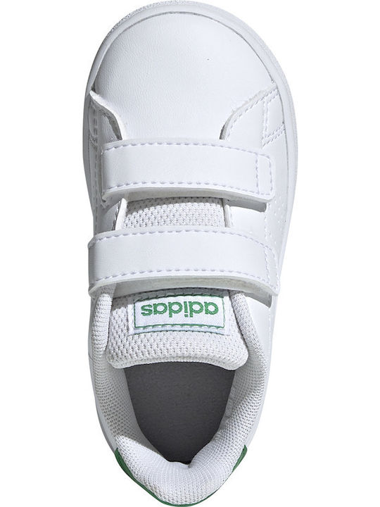 Vorteil Kinder Sneakers mit Klettverschluss Cloud White / Green / Grey Two