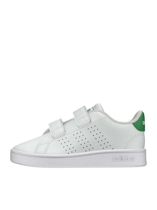 Vorteil Kinder Sneakers mit Klettverschluss Cloud White / Green / Grey Two