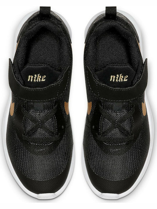 Air Max Oketo VTB PSV Kids Sports Shoes Running with Hoop & Loop Closure Black