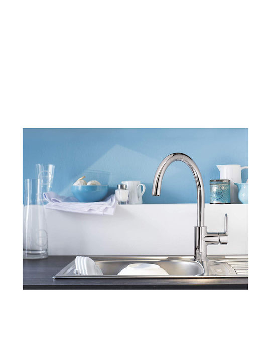 Grohe Bauloop Tall Kitchen Faucet Counter Chrome