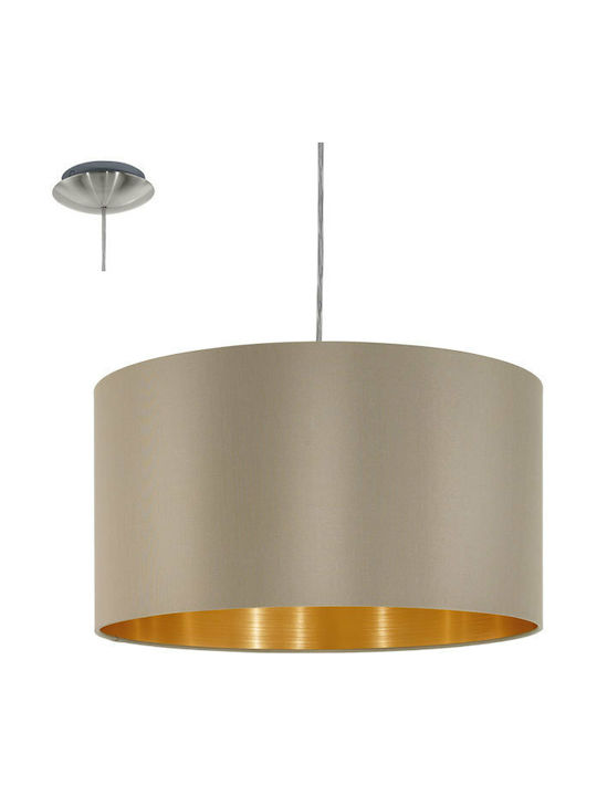 Eglo Maserlo Pendant Light Suspension for Socket E27 Brown