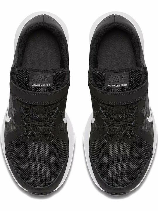 Downshifter 8 PS Kids Sports Shoes Running with Hoop & Loop Closure Black