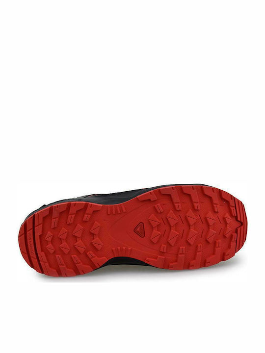 XA Pro 3D Junior Αδιάβροχα Αθλητικά Παιδικά Παπούτσια Running με Κορδόνια Μαύρα