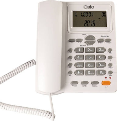 Osio OSW-4710 Ενσύρματο Τηλέφωνο Γραφείου Λευκό