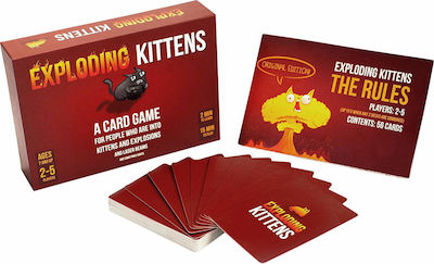 Kaissa Επιτραπέζιο Παιχνίδι Exploding Kittens για 2-5 Παίκτες 7+ Ετών