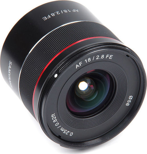 Samyang Full Frame Camera Lens AF 18mm f/2.8 FE Wide Angle for Sony E Mount Black