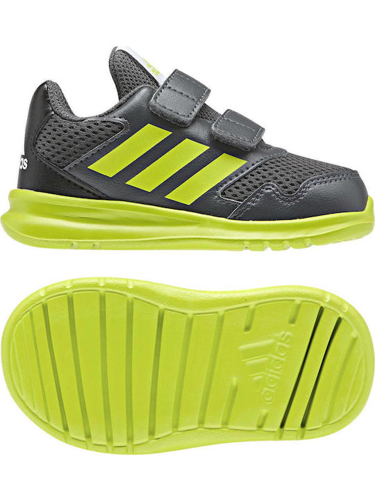 Altarun Altarun Kids Sports Shoes Running with Hoop & Loop Closure Gray