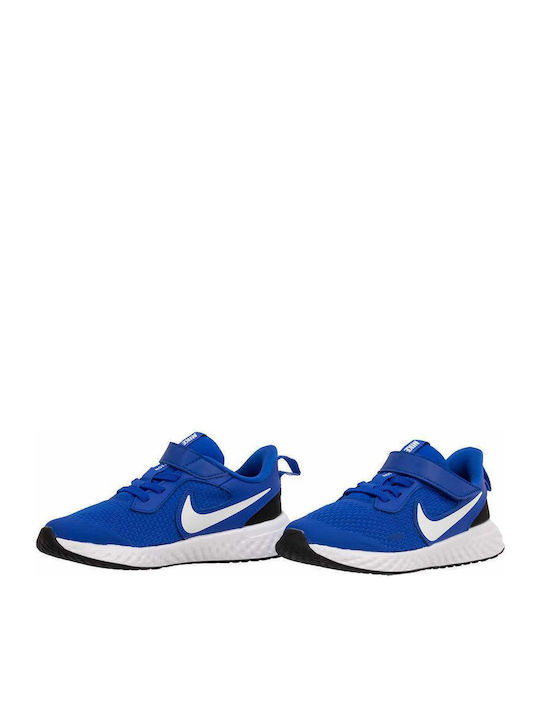 Revolution Revolution 5 PSV Kids Sports Shoes Running with Hoop & Loop Closure Racer Blue / White / Black
