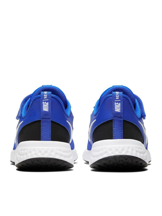 Revolution Revolution 5 PSV Kids Sports Shoes Running with Hoop & Loop Closure Racer Blue / White / Black