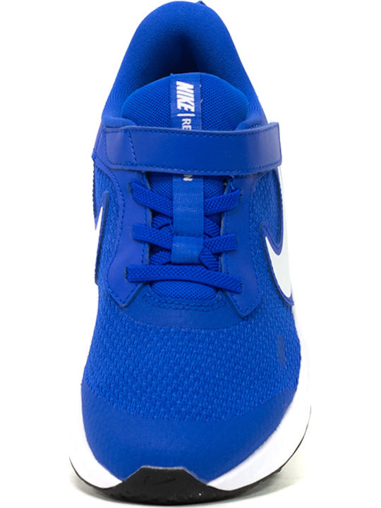 Revolution Revolution 5 PSV Kids Sports Shoes Running with Hoop & Loop Closure Racer Blue / White / Black