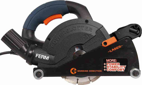 Ferm Φρέζα Αυλακώσεων 1600W με Σύστημα Αναρρόφησης