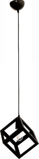 Inlight 4400 Hängelampe Schwarz Raster mit Fassung E27 26x10cm.