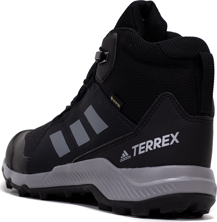 adidas Kids Waterproof Hiking Boots Terrex Core Black Grey Three