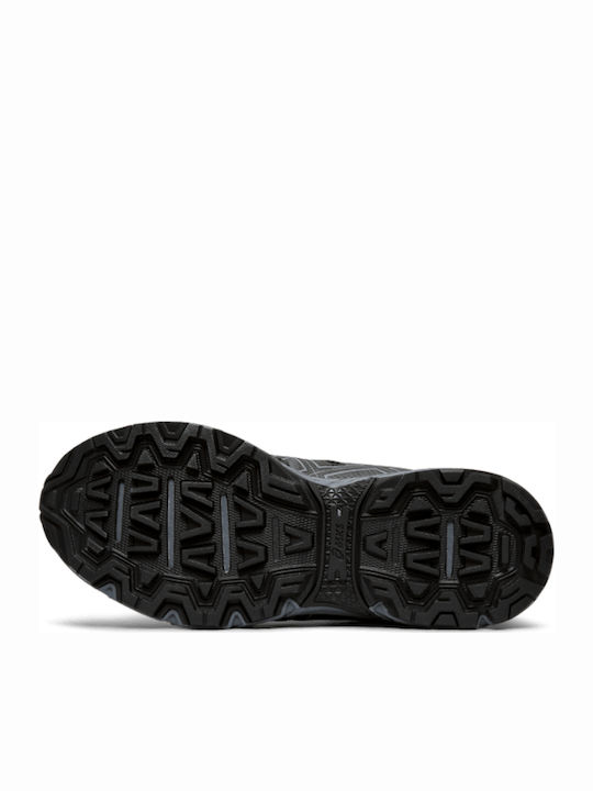 Gel Venture 7 GS WP Wasserdicht Kinder Sportschuhe Laufen mit Schnürsenkeln Schwarz