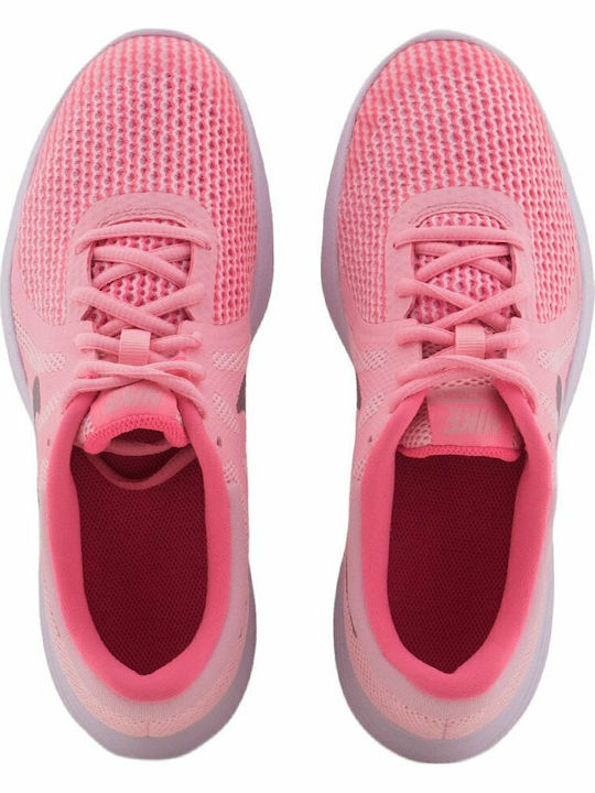 Revolution Revolution 4 GS Kids Sports Shoes Running with Laces Pink
