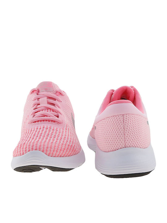 Revolution Revolution 4 GS Kids Sports Shoes Running with Laces Pink