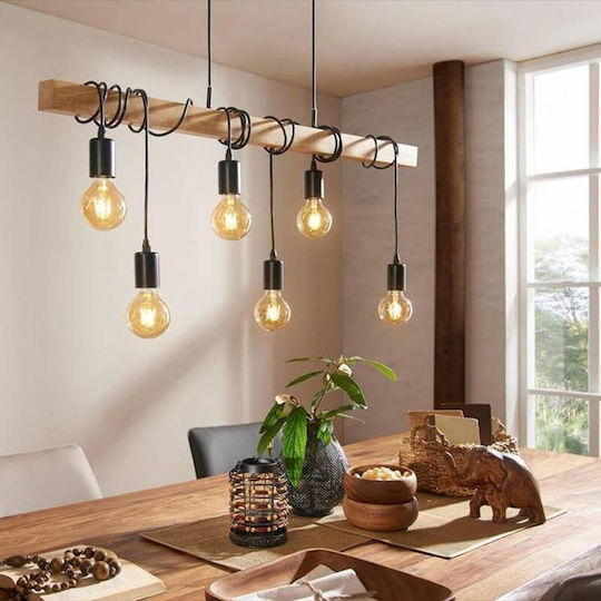 Eglo Townshed Lustră Maro Calea ferată pentru 6 Becuri E27