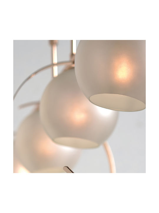 Aca Iparelle Adjustable Pendant Light Bronze Rail for 4 Bulbs E27 120cm