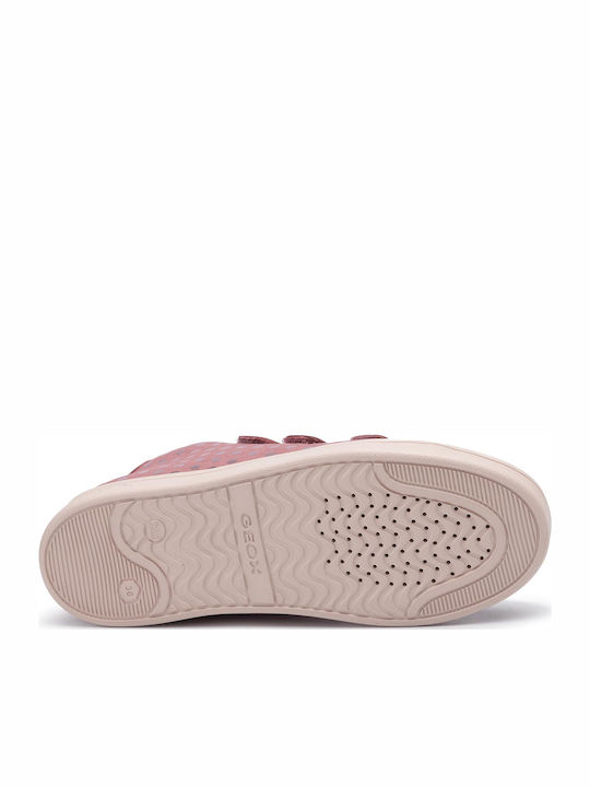 J Djrock Kids Sneakers High Anatomic with Scratch Pink