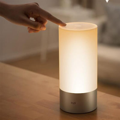 Xiaomi Mi Bedside Lamp Gold Пластмасова Настолна лампа LED с Сребрист Основа