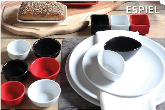 Espiel Dip Serving Bowl Square made of Porcelain White 5x5cm