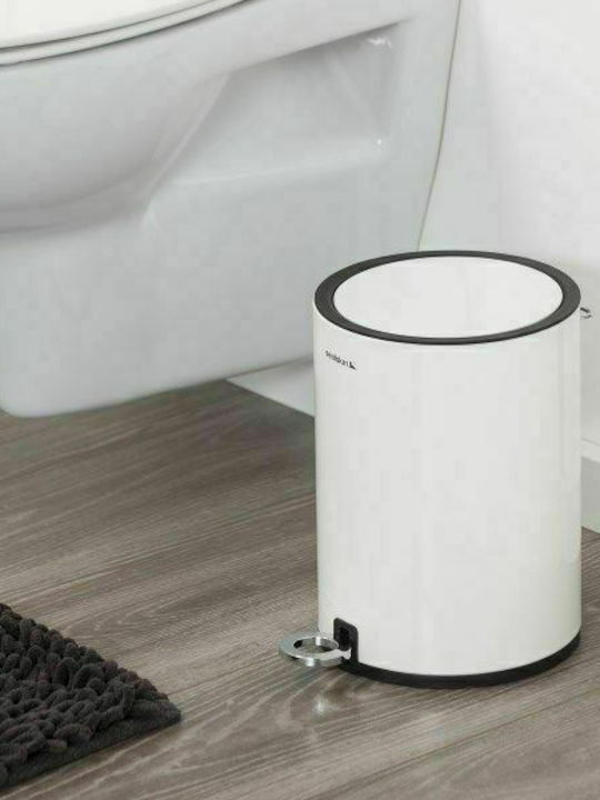 Geesa Industrial Inox Καλαθάκι Μπάνιου 3lt Λευκό