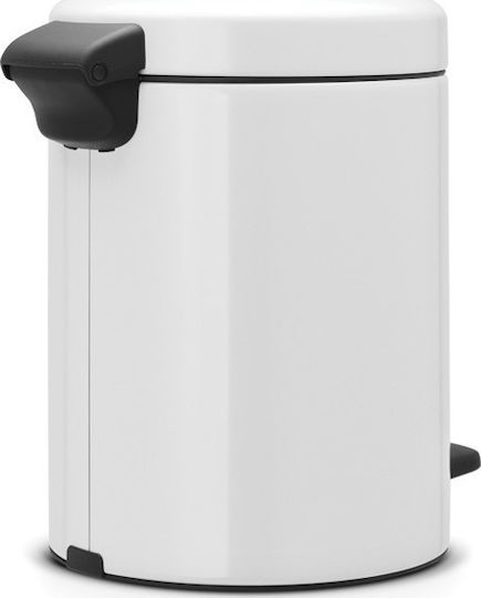 Brabantia 1120/65 Metallic Bathroom Basket Soft Close 5lt White