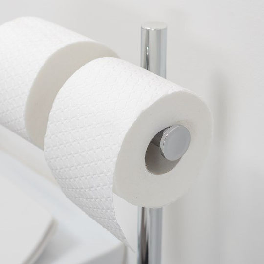 Sealskin Tube Σετ Αξεσουάρ Μπάνιου Μεταλλικό Ασημί 2τμχ
