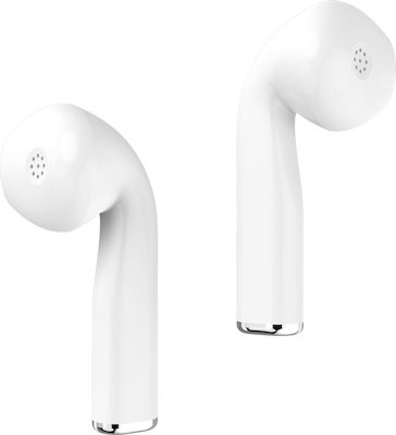 Celly Zed 1 Earbud Bluetooth Handsfree Earphones with Charging Case Whitά