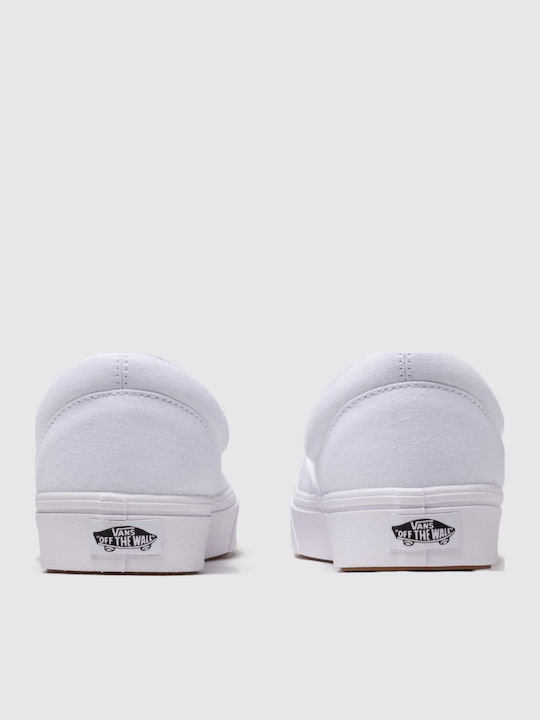 ComfyCush Men's Canvas Slip-Ons White