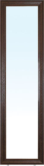 Woodwell Mirror Καθρέπτης με Καφέ Ξύλινο Πλαίσιο 148x40cm