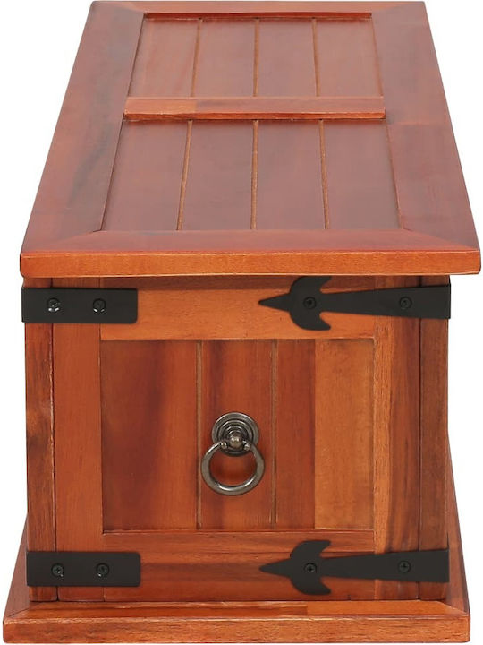 vidaXL Wooden Decorative Trunk Brown 60x25x22cm