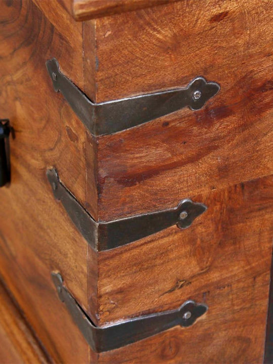 vidaXL Wooden Decorative Trunk Brown 90x40x40cm