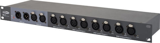 Showtec DB-1-4 DMX Сплитер за Конзола за Осветление / 2 Входове XLR с Монтаж Стелаж