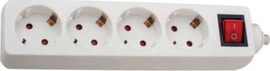 Telco CX-DB-04K Power Strip 4 Positions with Switch and Cable 3m