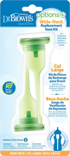 Dr. Brown's Air Vent for Baby Bottles Greenς Options 2pcs