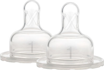 Dr. Brown's Baby Bottle Teat of Silicone for 0+ months 2τμχ