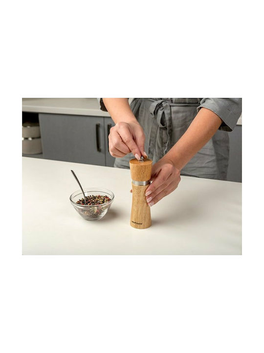 Nava Terrestrial Manual Wooden Pepper Mill 16cm Brown