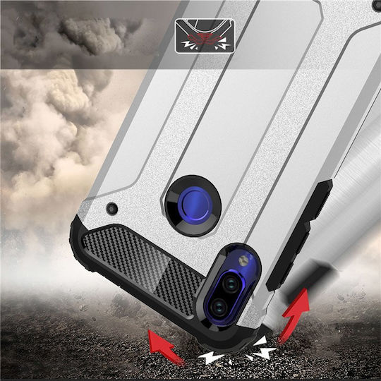 Hurtel Tought Armor Back Cover Plastic Argintiu (Redmi 7)