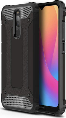 Forcell Plastic Back Cover Black (Redmi 8A)