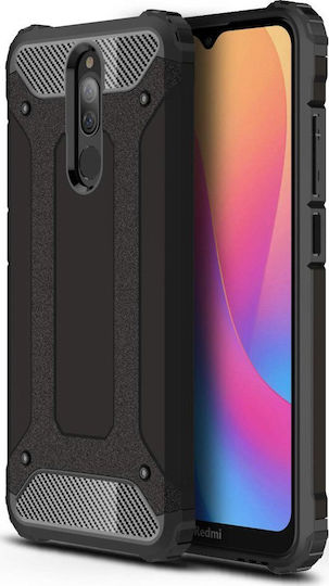 Forcell Back Cover Πλαστικό Μαύρο (Redmi 8A)