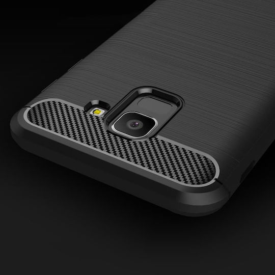 J600F Brushed TPU Back Back Cover Σιλικόνης Μαύρο (Galaxy J6)