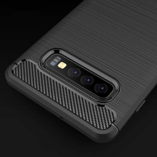 Hurtel Back Cover Σιλικόνης Μαύρο (Galaxy S10+)