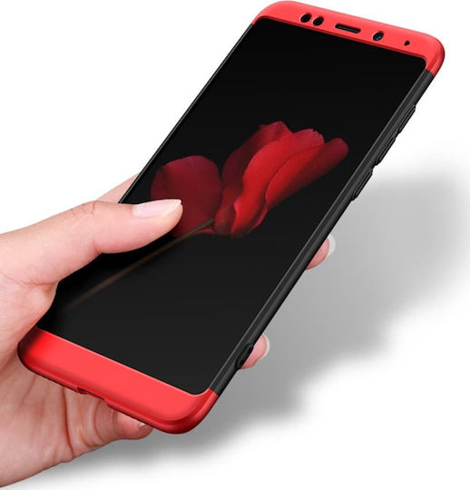 Full Body Protection Hard Cover С пълно покритие (360°) Пластмаса Червен (Redmi 5 Plus)