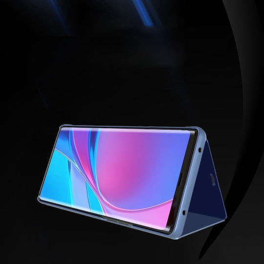 Hurtel Clear View Book Plastic Albastru (Redmi 8)