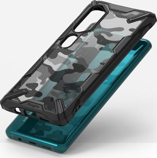 Ringke Fusion X Back Cover Σιλικόνης με Λουράκι Μαύρο (Xiaomi Mi Note 10 / Mi Note 10 Pro)