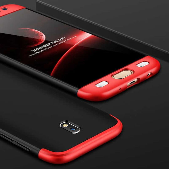 GKK Luxury 360° Full Cover Plastic Roșu (Galaxy J3 2017)